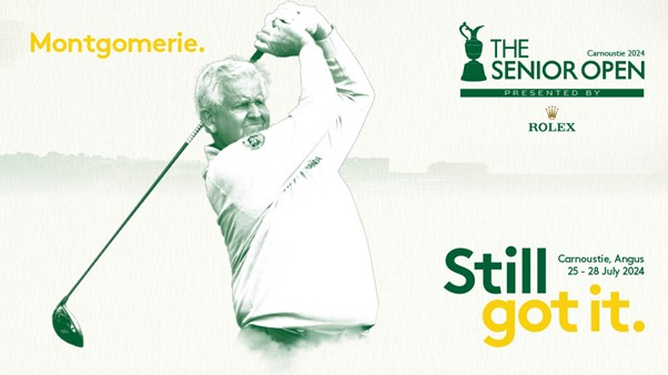 Colin Montgomerie senior open announcement